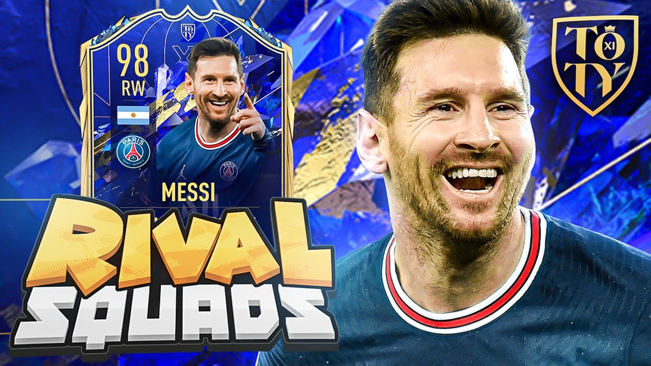 98 TOTY LIONEL MESSI RIVAL SQUAD BUILDER VS CAPGUNTOM!!!