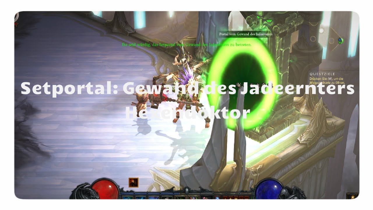 Hexendoktor: Gewand des Jadeernters (Setportal, Setdungeon, Diablo 3)