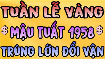 Lộc Trời Báo Hiệu Mậu Tuất 1958 Khai Mở Tuần Lễ Vàng, Vàng Ngập Két, May Mắn Cả Năm
