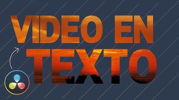 Así  puedes poner un VÍDEO DENTRO DE UN TEXTO |  en Davinci Resolve 20 Fácil y Rápido
