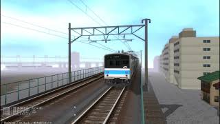 VRM鉄道模型シミュレーター５　205系普通列車の走行する映像です。