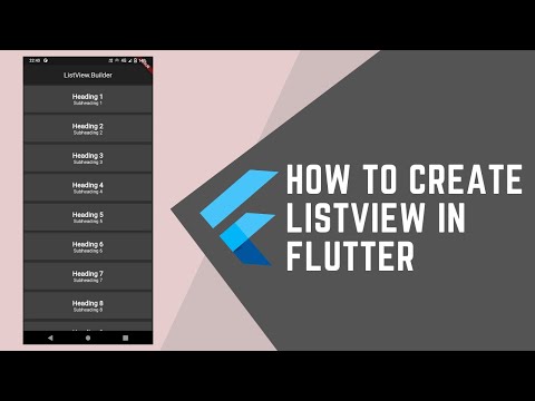 LISTVIEW IN FLUTTER APP DEVELOPMENT || FLUTTER WITH JOOKATE