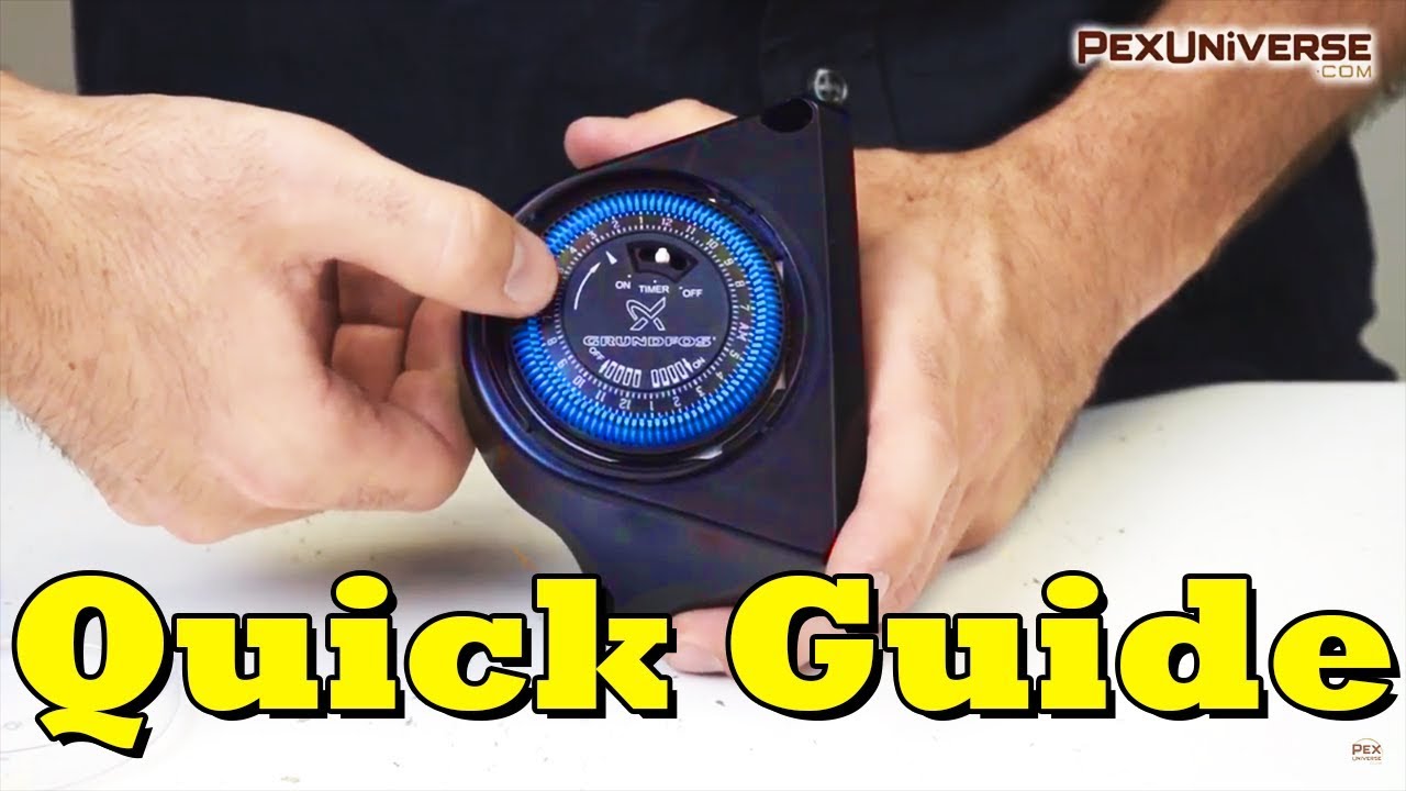 How to Program Timer for Grundfos Circulator Pumps - YouTube
