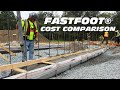 Fastfoot footings vs conventional wood framed footings