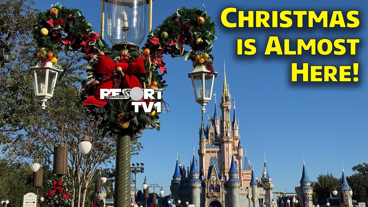 🔴Live: Christmas is Almost Here - Disney’s Magic Kingdom Decorations - Walt Disney World Live Stream