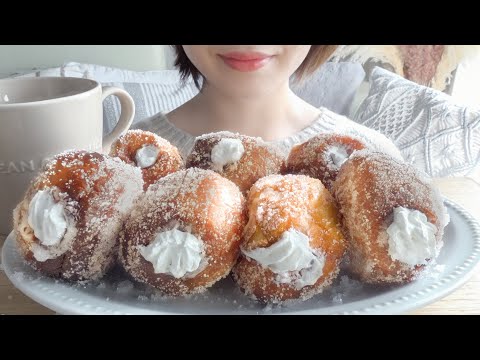 【咀嚼音】薄皮クリームパンを揚げたら美味しすぎたwww【ASMR/EATINGSOUNDS】