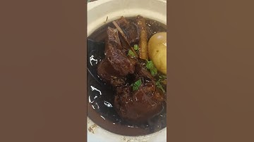 PORK TOTTER STEW WITH EGG#shortvideo#foodlover#youtubeshorts@cherrymukbangasmr