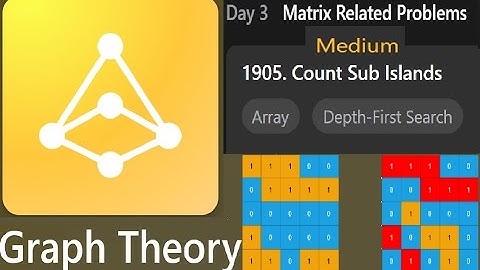 1905. Count Sub Islands | Day 3 P2 Graph Theory Study Plan | LeetCode