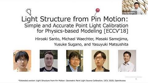 CVPR 2020 Workshop: Yasuyuki Matsushita