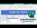 Comment faire une liste droulante dynamique sur excel