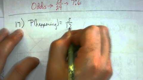 Alg 2  Unit 7 - Probability and Odds Revisited
