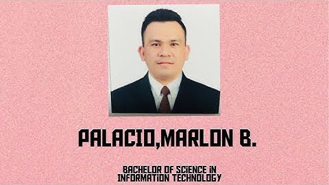 PALACIO,MARLON B.|MACHINE PROBLEM 002|Computer Programming