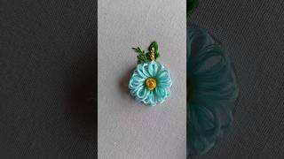 #turkey stitch flower embroidery #handembroidery tutorial for beginners #shorts
