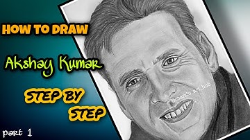 Drawing🔥AKSHAY KUMAR🔥PORTRAIT_🔥_step-by-step full tutorial part 1
