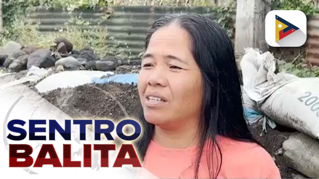 Mga residente sa Guinobatan, Albay, nakaalerto sa lahar sa harap ng banta ng Bagyong 