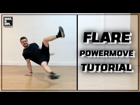 HOW TO FLARE BREAKING POWERMOVE TUTORIAL - BBOY POWER MOVE FOUNDATION