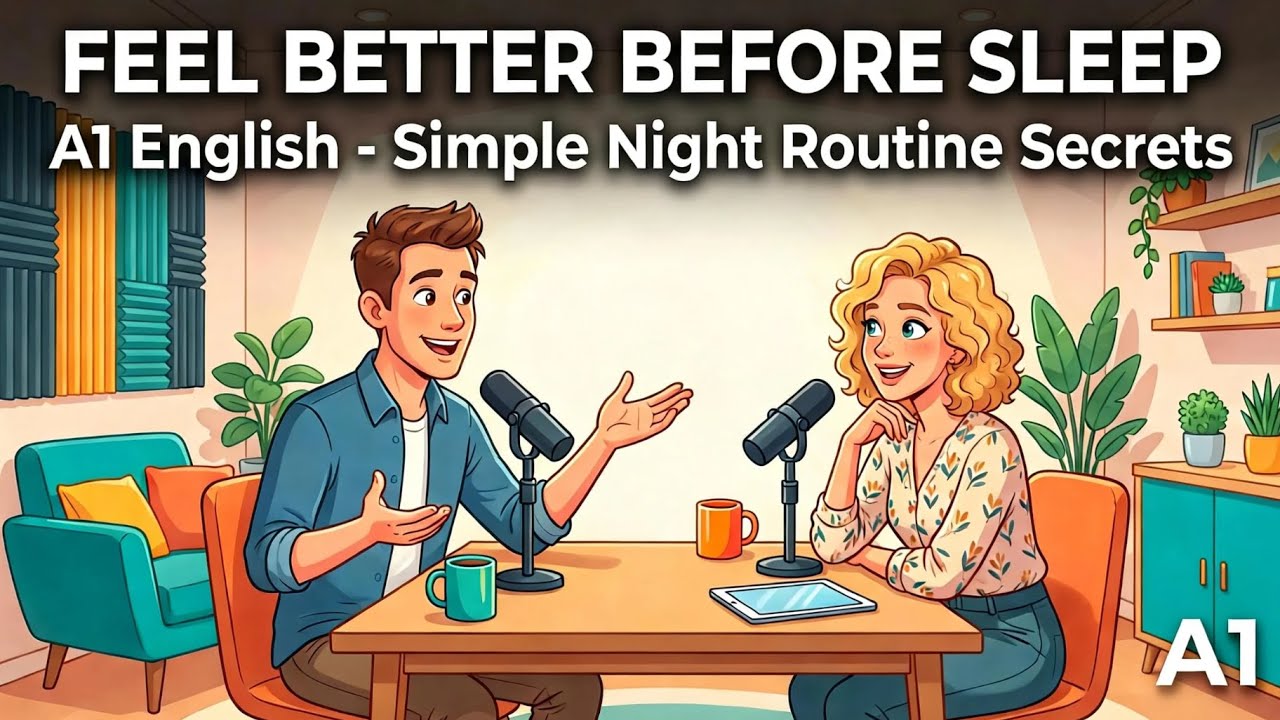 Talk About My Night Routine丨Simple English Conversation丨Easy English for Beginners丨English Podcast