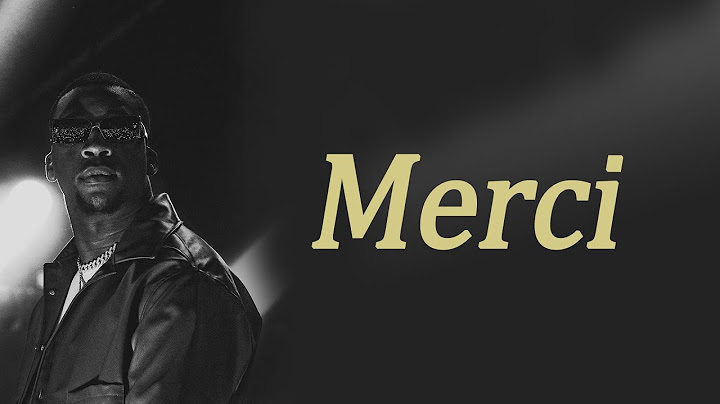 SDM - Merci (Lyrics)