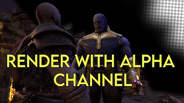 Render with Alpha Channel | Unreal Engine 5