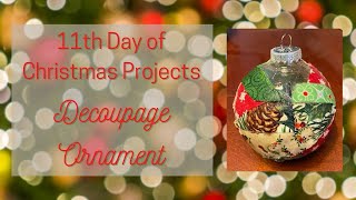 Decoupage Fabric Ornaments - Holiday Craft Projects 2020