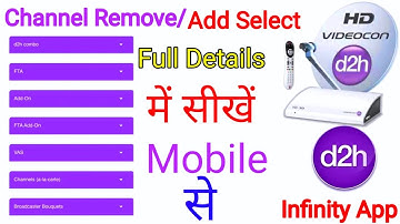 Videocon d2h Channel select/Remove | D2h Pack Selection | D2h channel selection