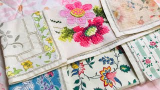 New project | Travel Treasures Pouch | trifold | Atlas & Thread | Fleur Woods Retreat #slowstitching