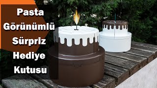 Pasta Görünümlü Patlayan Sürpriz Hediye Kutusu Sadece Teknofinalde