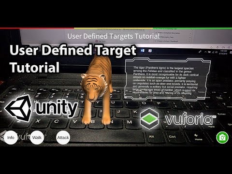 How To Augmented Reality User Defined Target With Unity 2017 | 2018