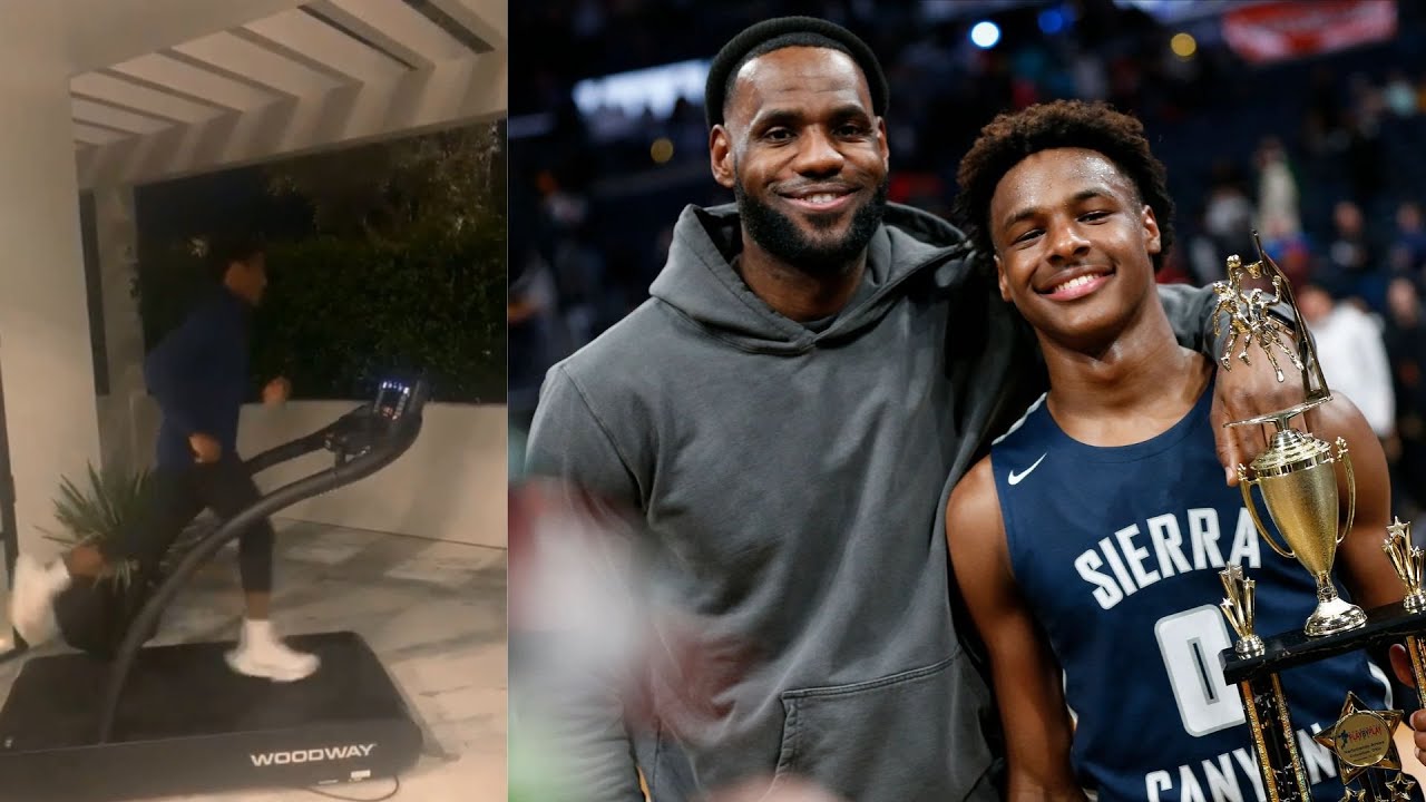 LeBron James is Shocked to Find Bronny James Training During ...