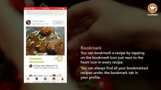Check out the social features on Cookpad app screenshot 4