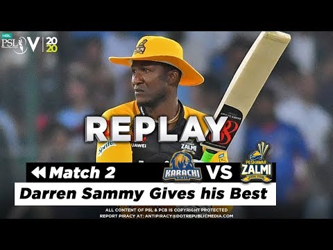 Daren Sammy Batting Highlights | Karachi Kings vs Peshawar Zalmi | Match 2 | HBL PSL 5 | 2020 | MA2