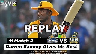 Daren Sammy Batting Highlights | Karachi Kings vs Peshawar Zalmi | Match 2 | HBL PSL 5 | 2020 | MA2 screenshot 5