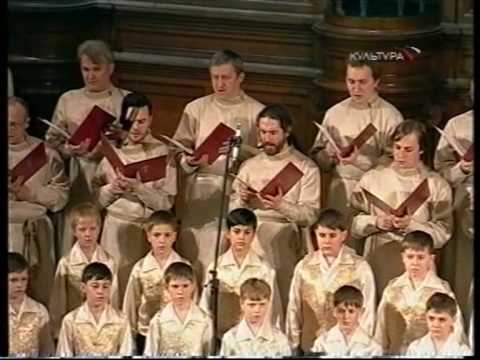 Le chœur de garçons de Konakovo (Russie) interprete l'hymne des chérubins de  Kalinnikov.