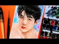 [EXO] SEHUN | Speed Drawing  | Portrait Fanart | 엑소 세훈 수채화 그리기