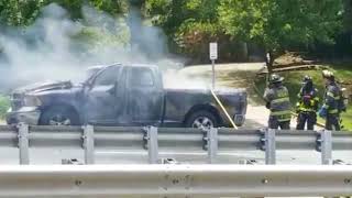 DODGE RAM FULLY ENGULFED TRUCK FIRE