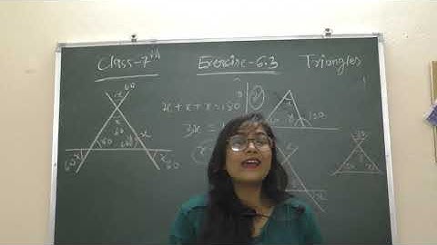 solving class 7 math exercise 6.3  ( triangle & its properties)