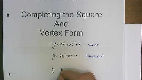 Completing the Square and Vertex Form Video 1.mp4