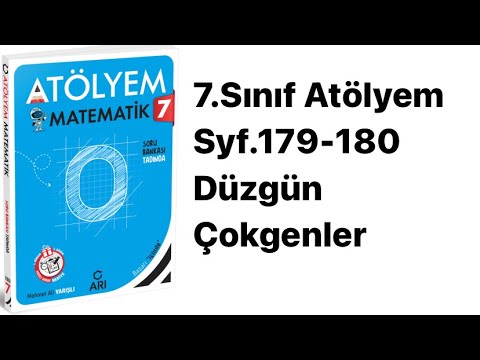 7.SINIF ATÖLYEM S.179-180 DÜZGÜN ÇOKGENLER