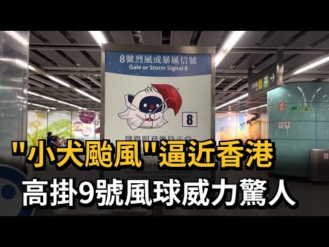 「小犬颱風」逼近香港 高掛9號風球威力驚人－民視新聞