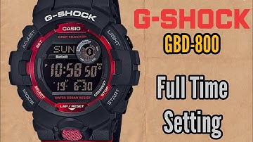 How To Setting Time Manually CASIO G-SHOCK GBD-800 Without Bluetooth Connect