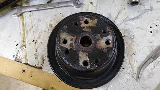 GMC 228 Water Pump Rebuild Part 1 - Removing the pulley Gmc 228 Water Pump Rebuild Part 1 Removing The Pulley