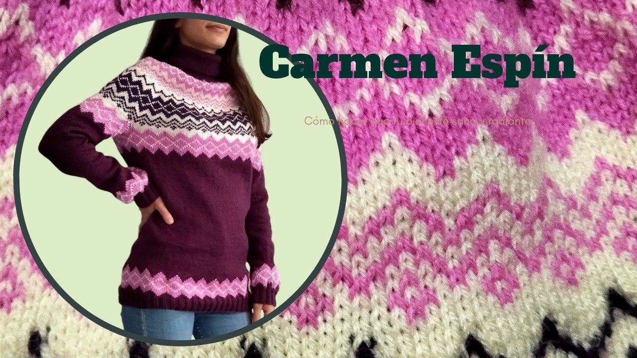 🧶Jersey Mujer Estampado👉 (agujas circulares) 👈SIN COSTURAS👀