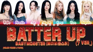 Babymonster   Batter Up 7 Ver color Coded S Hanromeng