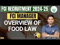 FCI MANAGER TECHNICAL CLASSES | OVERVIEW OF FOOD LAW | FSSA 2006, PFA 1954