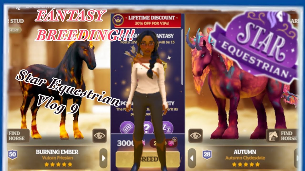 Star Equestrian Vlog [9] FANTASY BREEDING, racing, new horse