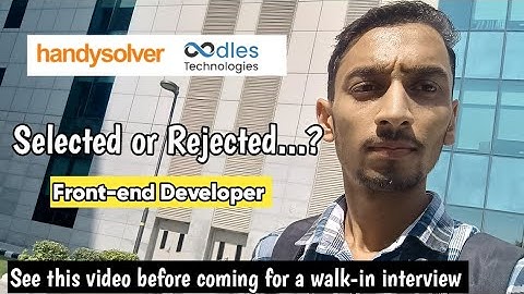 Attending a Walk-in Drive for a Web Developer Job | My Experience