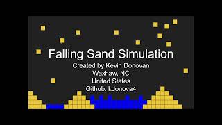 Falling Sand Sim - Raylib C