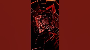 #Shorts Dark Red VJ #LOOP NEON Metallic Tunnel #Abstract #Background Video 4k ASMR Screensaver TV