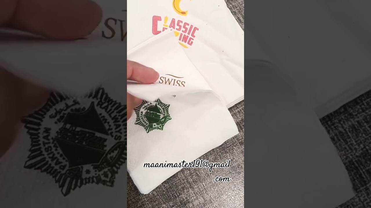Tissue Napkin with Custom Printing