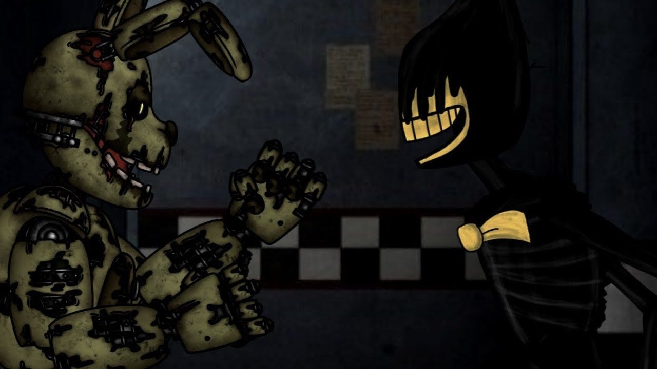Spring Trap Ink (DC2) Springtrap vs Ink Demon - YouTube